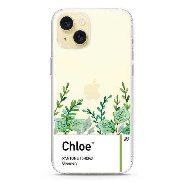 #15-0343 Greenery I iPhone 15 Ultra Clear Case Online Sale