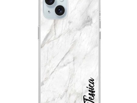 White Marble – Deep Love iPhone 15 Ultra Clear Case Cheap