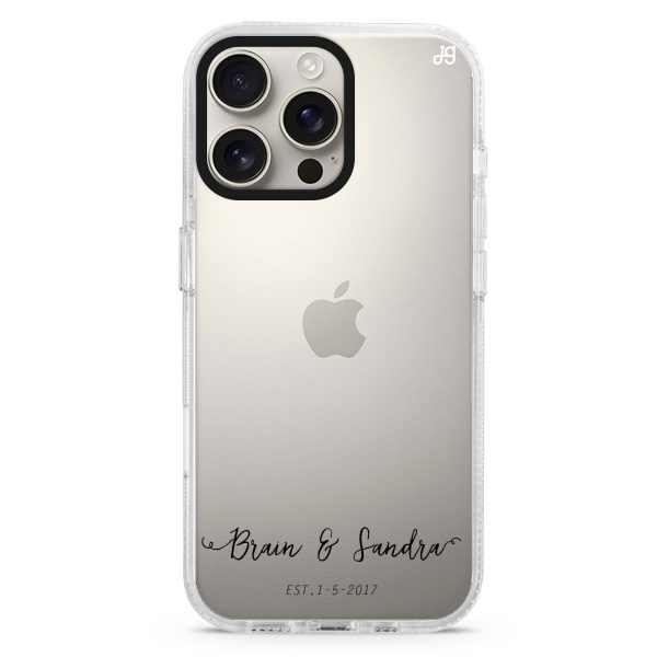 You & Me & Our Date iPhone 15 Pro Ultra Clear Case Hot on Sale