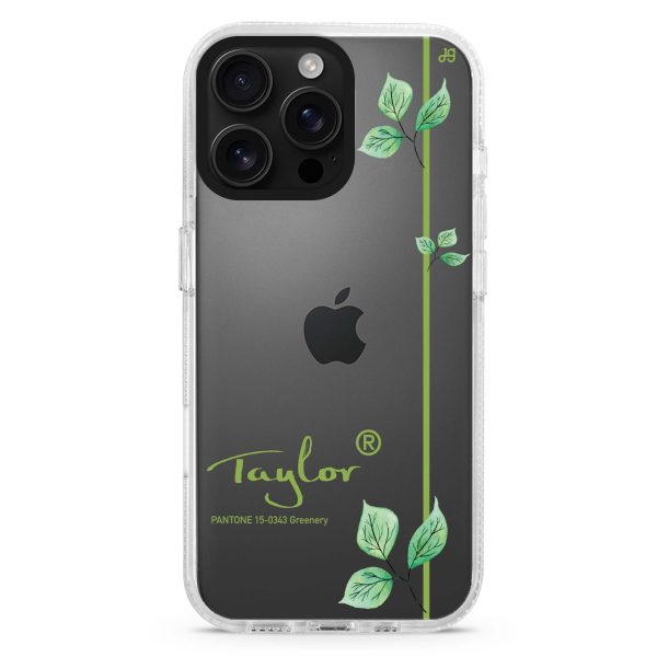 #15-0343 Greenery II iPhone 15 Pro Ultra Clear Case For Sale