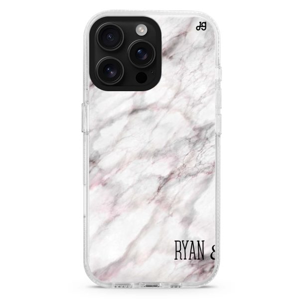 White Marble iPhone 15 Pro Ultra Clear Case Cheap