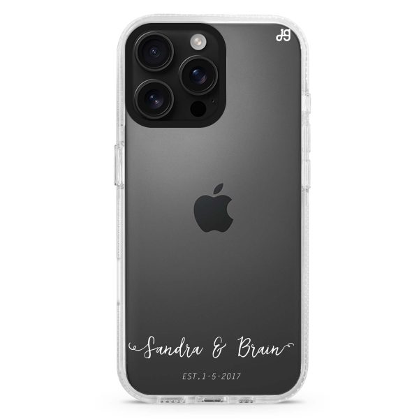 You & Me & Our Date iPhone 15 Pro Ultra Clear Case Hot on Sale