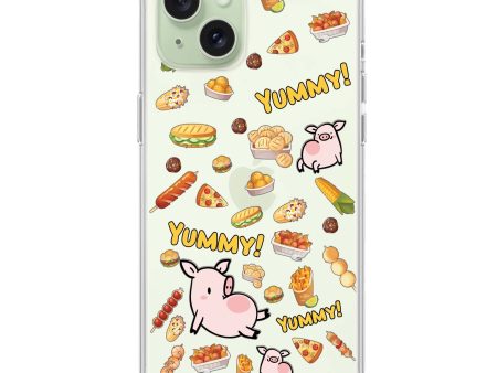 Yummy Piggy iPhone 15 Plus Ultra Clear Case Hot on Sale