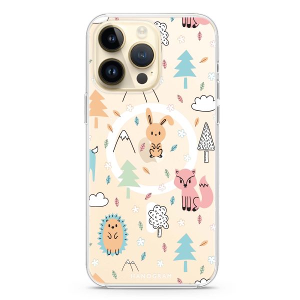 Whimsy Wildlife iPhone 13 Pro Max MagSafe Compatible Ultra Clear Case Online Sale