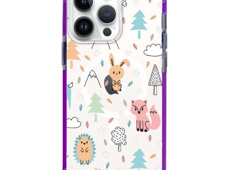 Whimsy Wildlife iPhone 15 Pro MagSafe Compatible Ultra Shockproof Case Sale