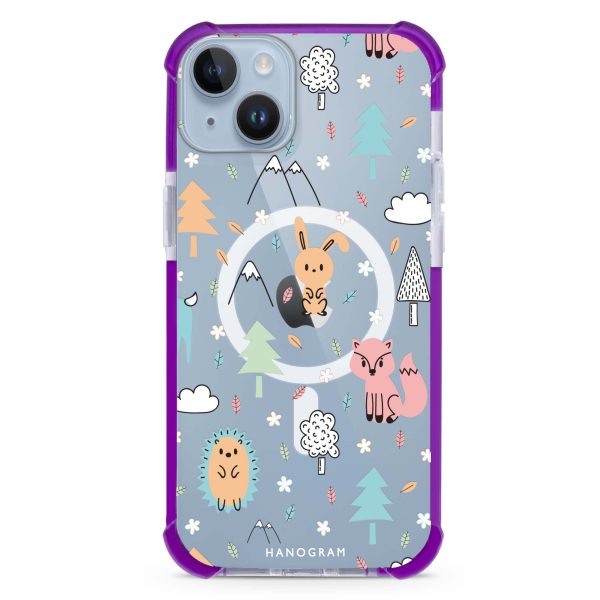 Whimsy Wildlife iPhone 14 MagSafe Compatible Ultra Shockproof Case For Discount