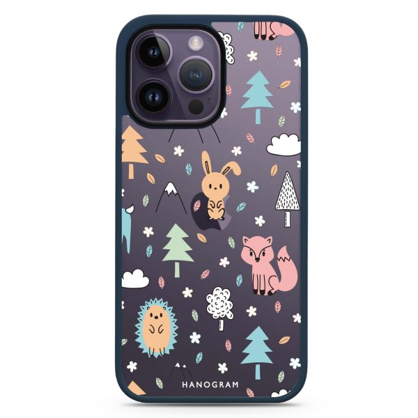 Whimsy Wildlife iPhone 14 Pro Impact Guard Bumper Case Hot on Sale