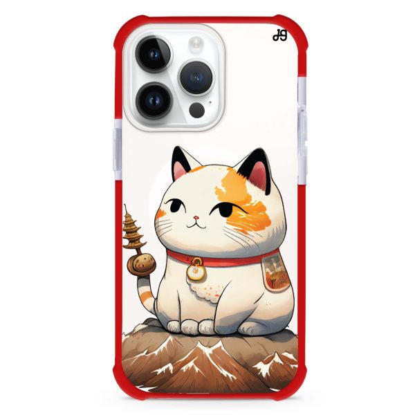 A Cute Cat iPhone 15 Pro Max MagSafe Compatible Ultra Shockproof Case For Discount