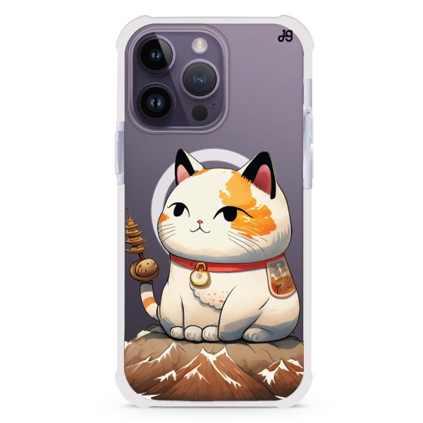 A Cute Cat iPhone 15 Pro Max MagSafe Compatible Ultra Shockproof Case For Discount