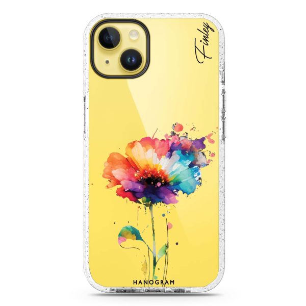 A Beautiful Watercolour Flower iPhone 15 Durashock Case on Sale