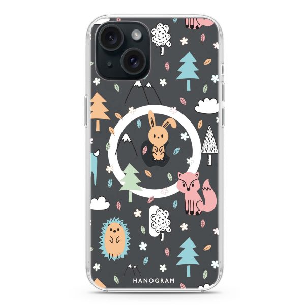 Whimsy Wildlife iPhone 15 Plus MagSafe Compatible Ultra Clear Case Sale