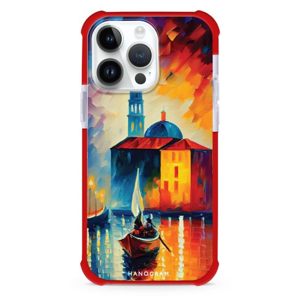 A Boat in Italy iPhone 15 Pro Max MagSafe Compatible Ultra Shockproof Case For Sale