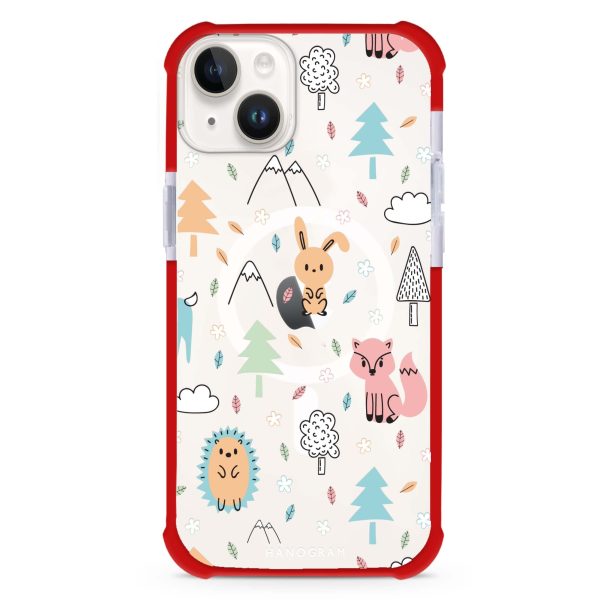 Whimsy Wildlife iPhone 13 MagSafe Compatible Ultra Shockproof Case For Sale