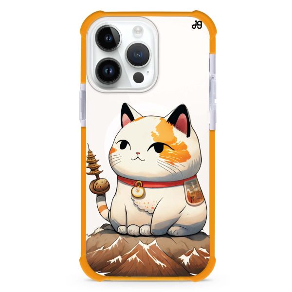 A Cute Cat iPhone 15 Pro Max MagSafe Compatible Ultra Shockproof Case For Discount