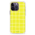 Yellow Checked Pattern iPhone 15 Pro Max MagSafe Compatible Ultra Shockproof Case Online now