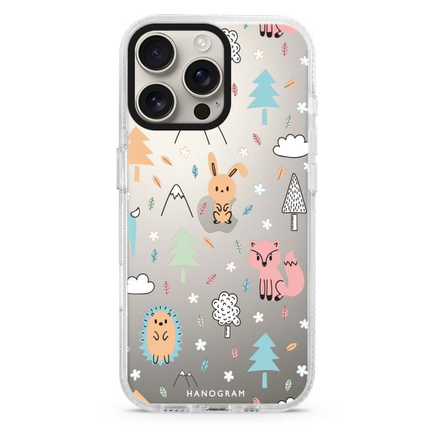 Whimsy Wildlife iPhone 15 Pro Ultra Clear Case Fashion