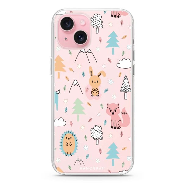 Whimsy Wildlife iPhone 15 Plus Ultra Clear Case Hot on Sale