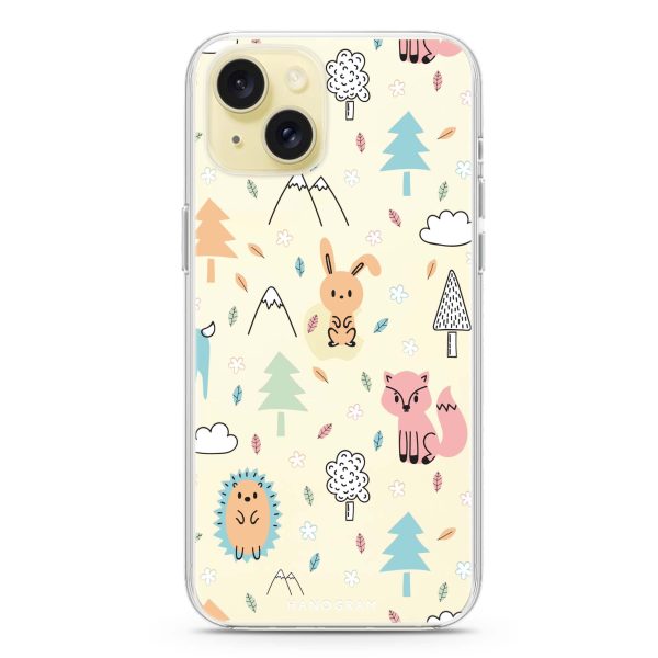 Whimsy Wildlife iPhone 15 Ultra Clear Case Online now