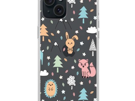 Whimsy Wildlife iPhone 15 Ultra Clear Case Online now