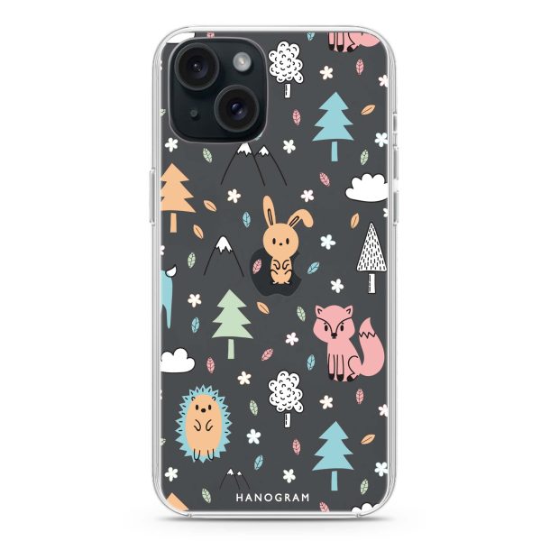 Whimsy Wildlife iPhone 15 Ultra Clear Case Online now